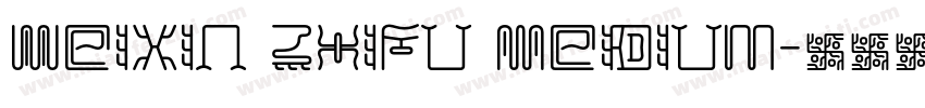 WeiXin ZhiFu Medium字体转换
